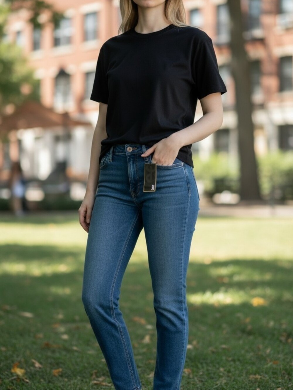 Classic High-Rise Blue Women's Jeans